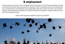 Transition to post-school education and employment