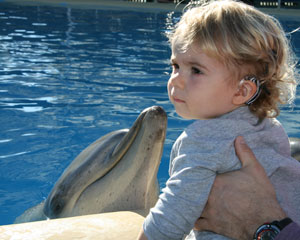 Felix and dolphin